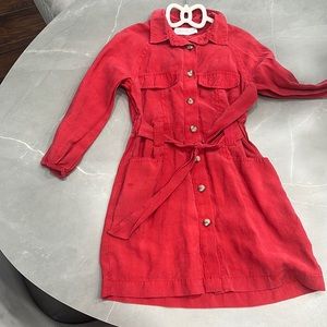 Two little girls long sleeve dresses. Size 6.